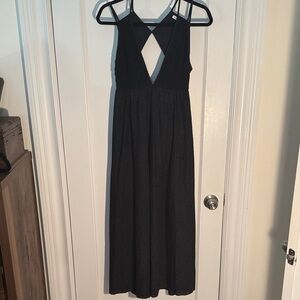 Tomas Maier Black Backless Dress 100% cotton
